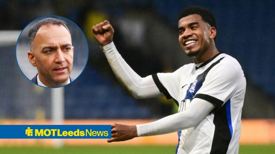 Leeds United owner, Paraag Marathe and Leeds transfer target, Jhon Solis of Birmingham City.