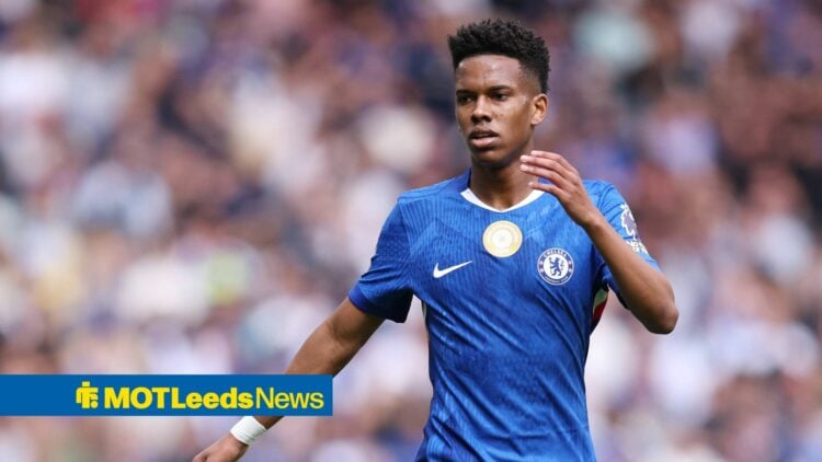 Estevao in action for Chelsea.