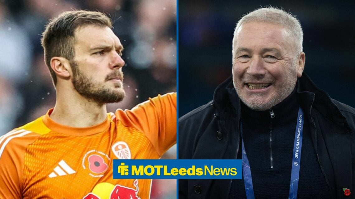 Lucas Perri looking in the direction of Ally McCoist.