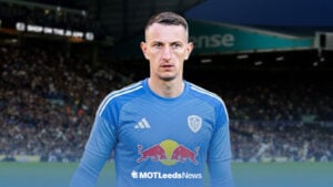 Dmytro Riznyk in Leeds shirt