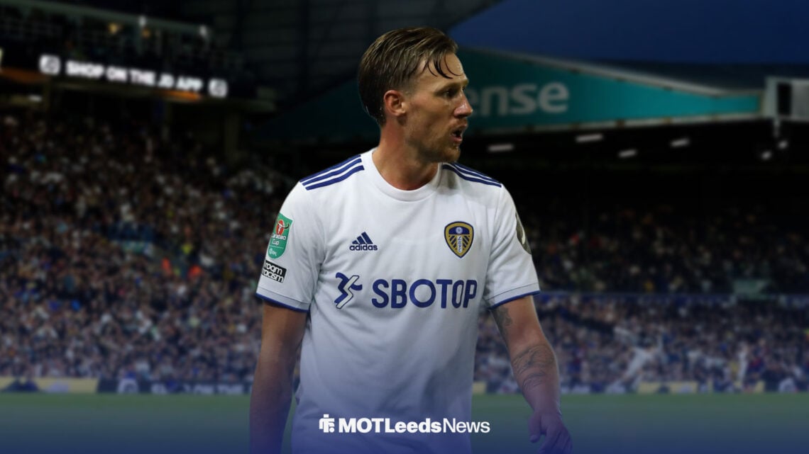 Former Leeds United player Barry Douglas in a 2019-20 kit