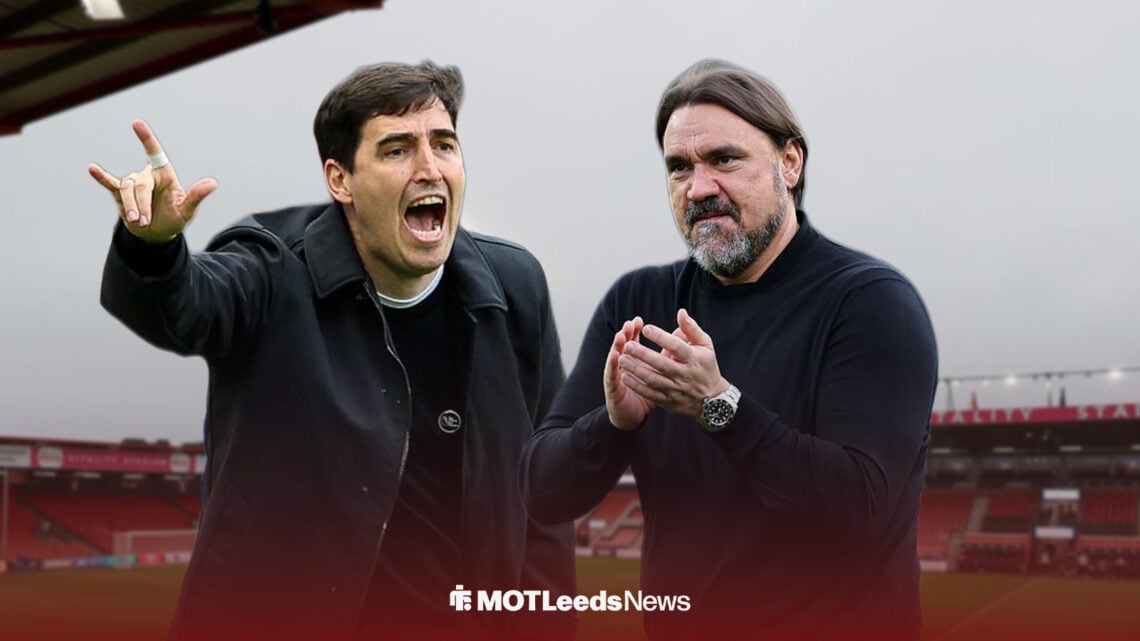 Andoni Iraola and Daniel Farke stood at the Vitality Stadium.