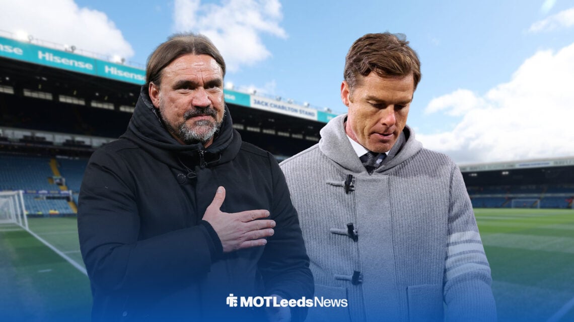 Daniel Farke and Scott Parker at Elland Road.