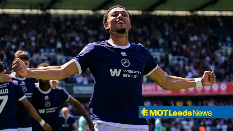 Millwall v Oxford United, London, UK - 2 May 2026 Goal celebrations for Femi Azeez of Millwall after scoring their side s 2nd goal during the Sky B...