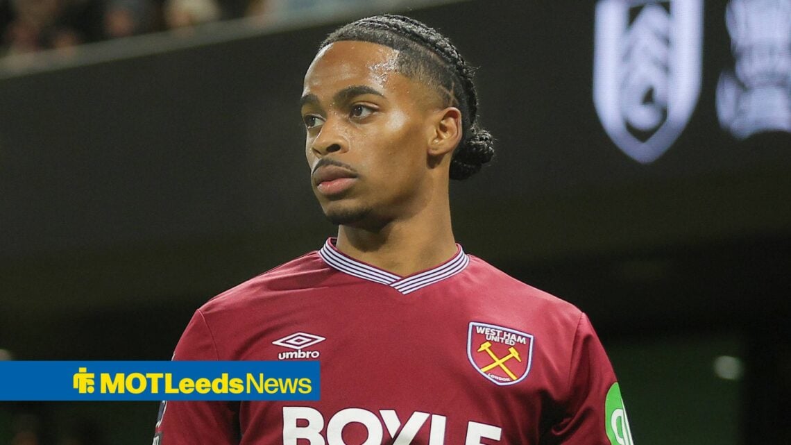 Crysencio Summerville in action for West Ham