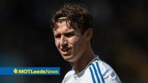 Brenden Aaronson in action for Leeds United
