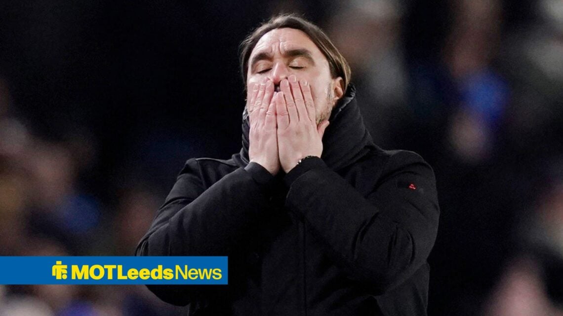 Daniel Farke looking worried