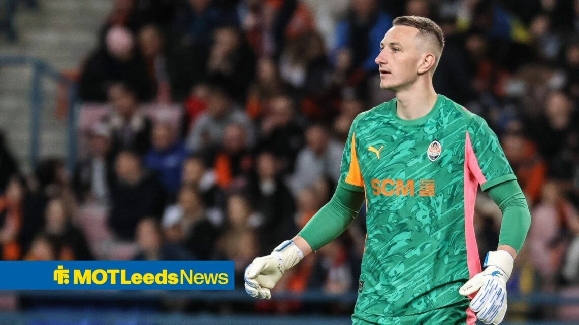 Dmytro Riznyk playing for Shakhtar vs Crystal Palace