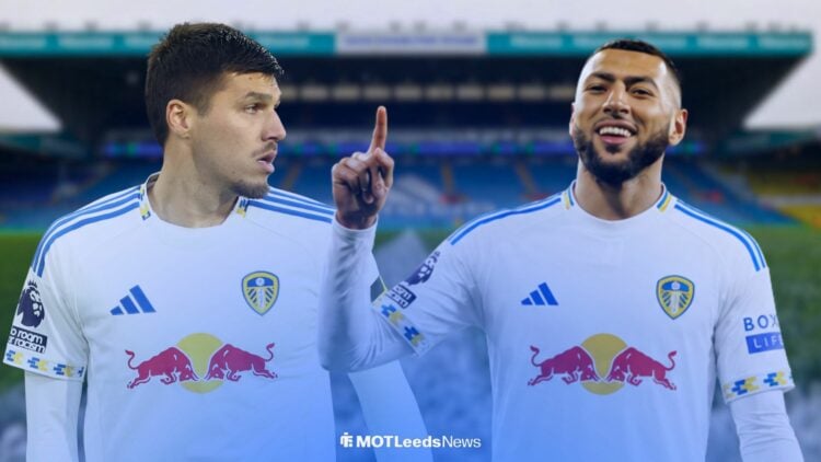 Joel Piroe and Yanis Begraoui at Leeds