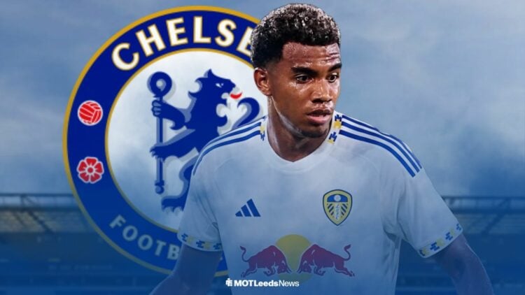 Jhon Solis in a Leeds United shirt at St Andrew's