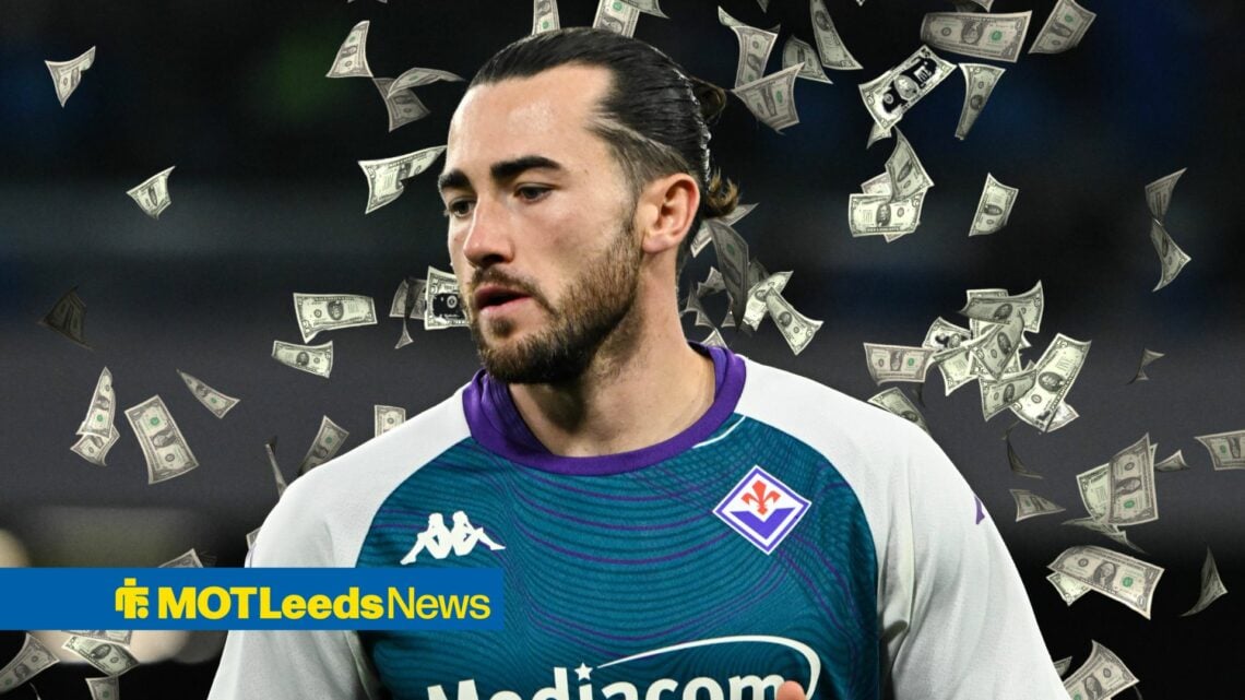 Jack Harrison of ACF Fiorentina look on during the warm up before the Serie A Enelive between SSC Napoli vs ACF Fiorentina.