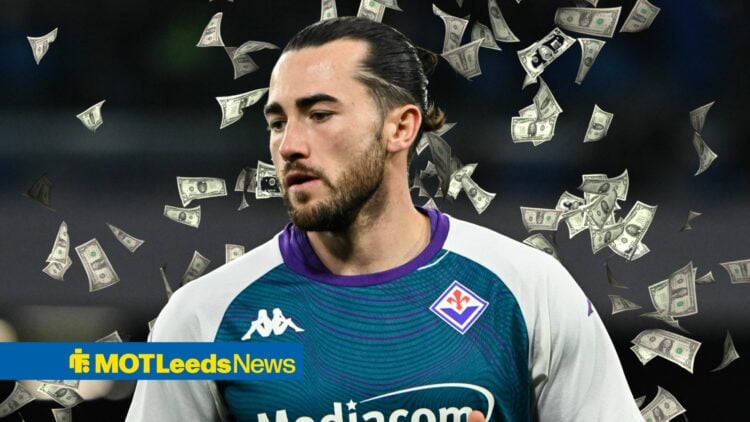 Jack Harrison of ACF Fiorentina look on during the warm up before the Serie A Enelive between SSC Napoli vs ACF Fiorentina.