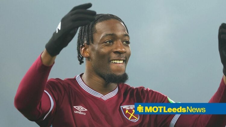 Axel Disasi playing for West Ham United