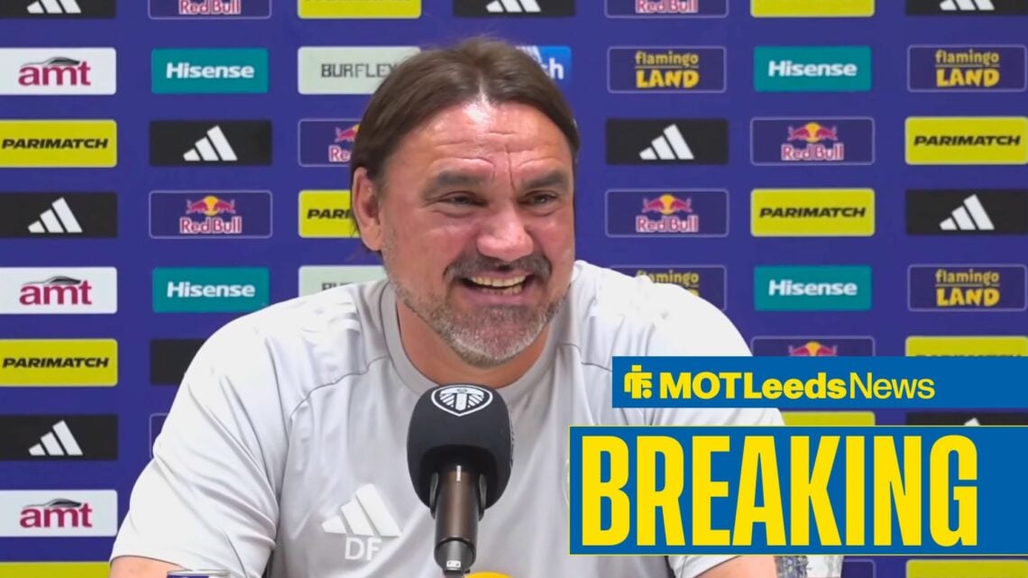 Leeds United manager Daniel Farke in press conference