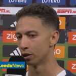 Leeds United target Mauro Junior giving an interview after PSV game.