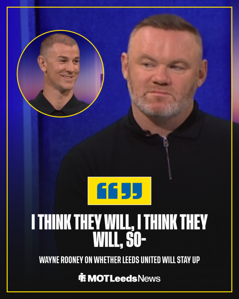 Wayne Rooney on Leeds United relegation