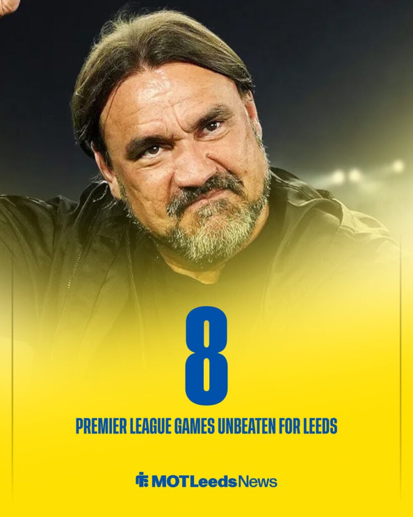 Leeds are unbeaten in eight Premier League games
