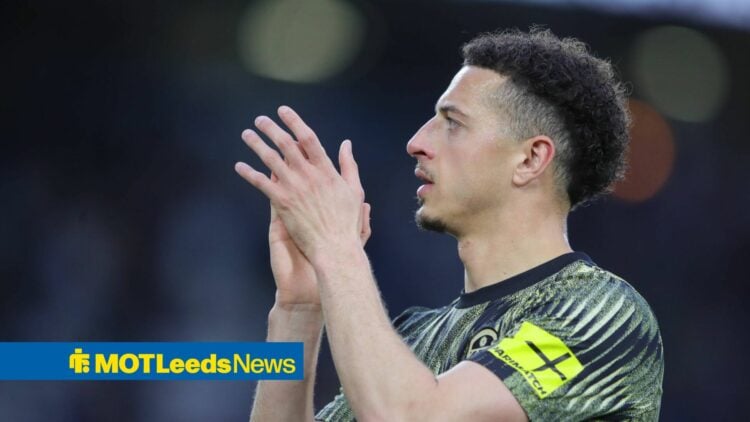Ethan Ampadu of Leeds United during the Premier League match between Leeds United and Burnley at Elland Road, Leeds, UK on 1 May 2026