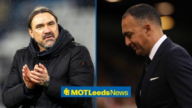 Daniel Farke applauds, with Paraag Marathe alongside him