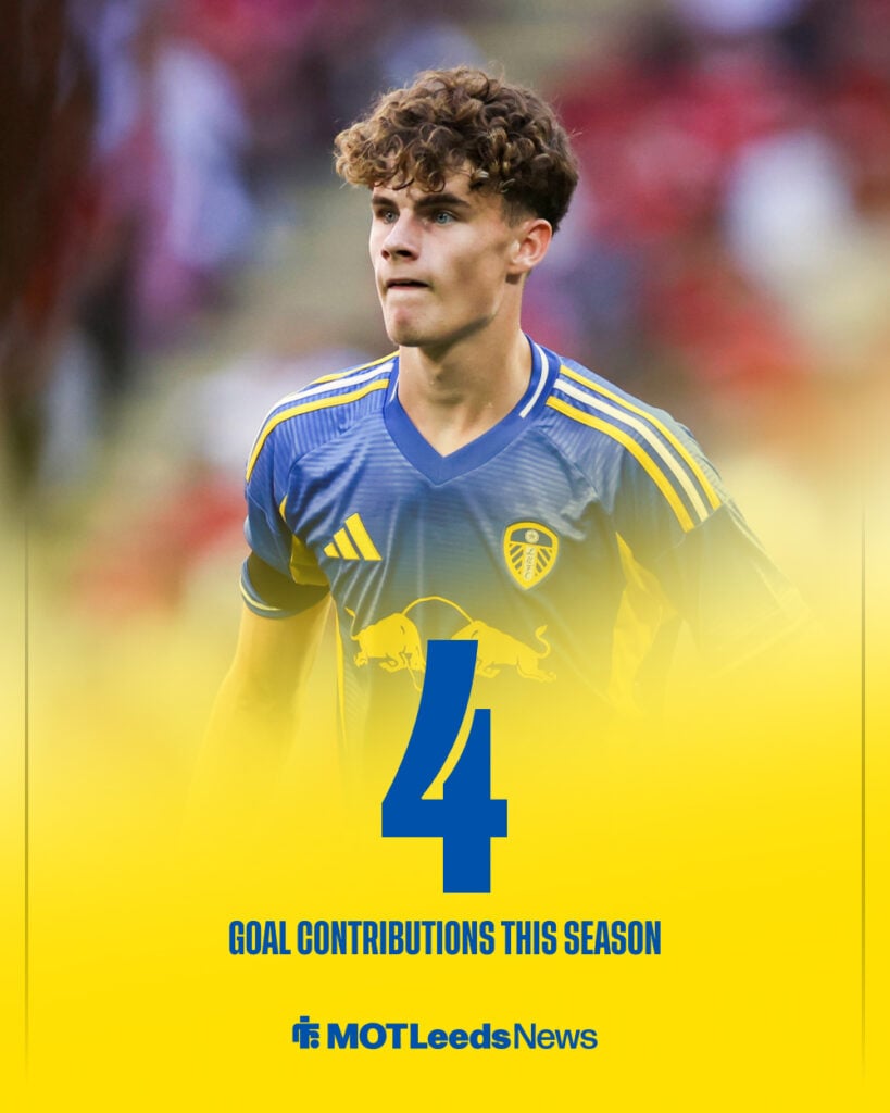 A graphic detailing Harry Gray's goal contributions for Rotherham United.