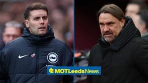 Fabian Hurzeler and Daniel Farke in a side-by-side image