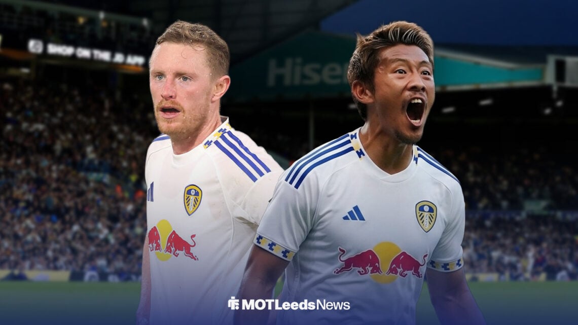 Sean Longstaff and Hidemasa Morita at Leeds
