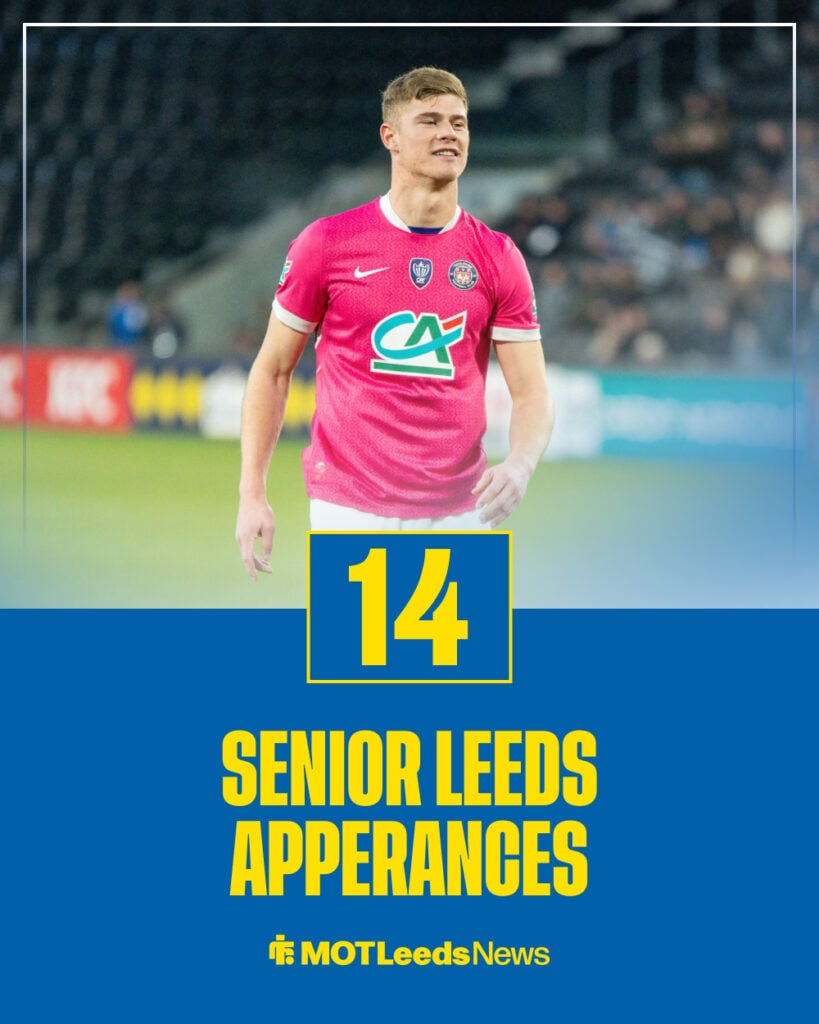 Charlie Cresswell's appearances for Leeds United