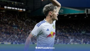 Kerim Alajbegovic in a Leeds kit at Elland Road